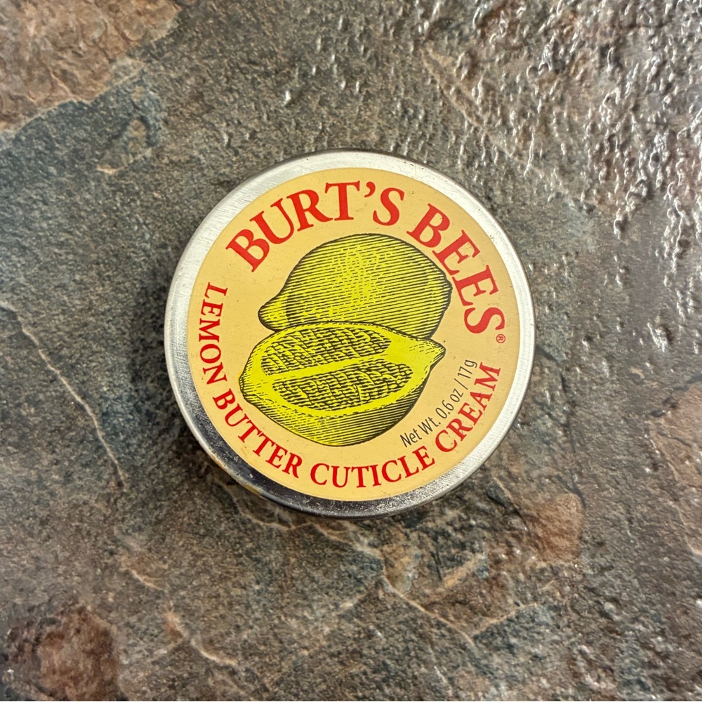 NWOT Burts Bees 100% Natural Origin Lemon Butter Cuticle Cream, 0.6 Ounce